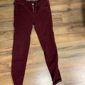 American Eagle Burgundy Pants